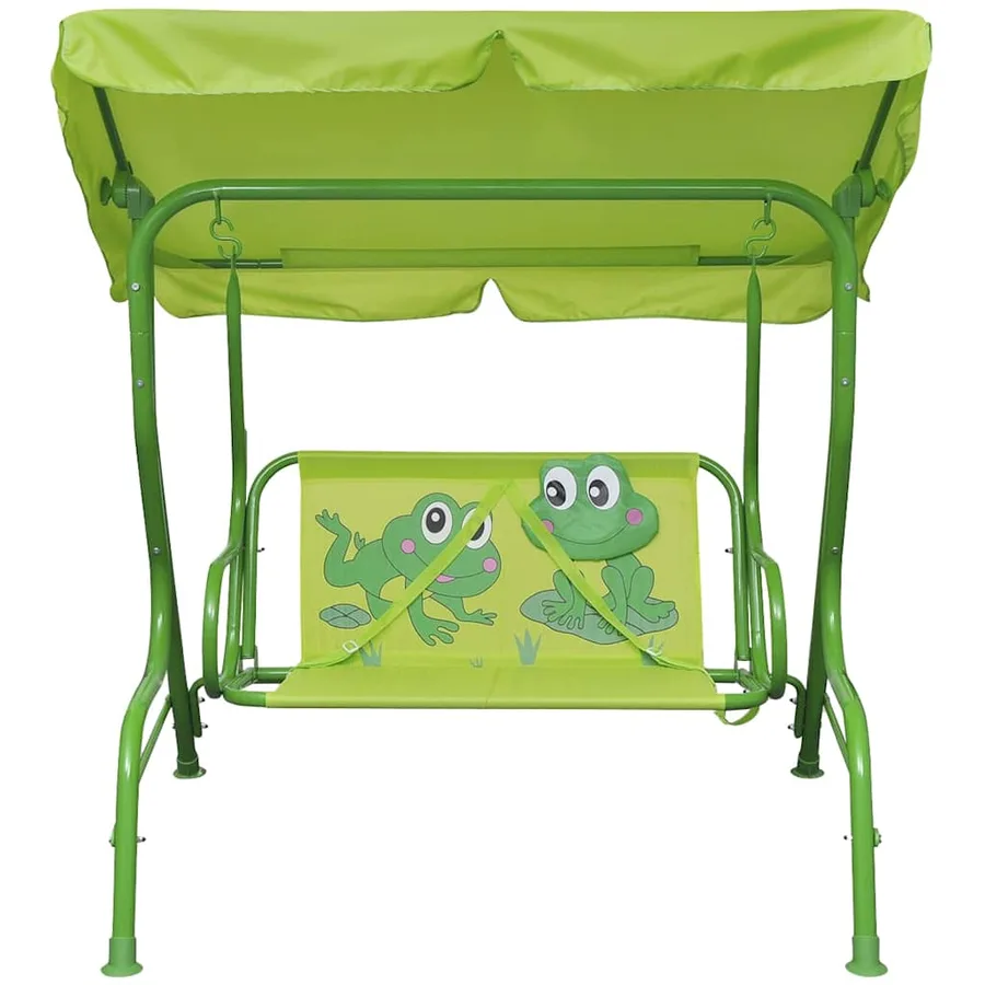 Siège balançoire pour enfants vert - 2
