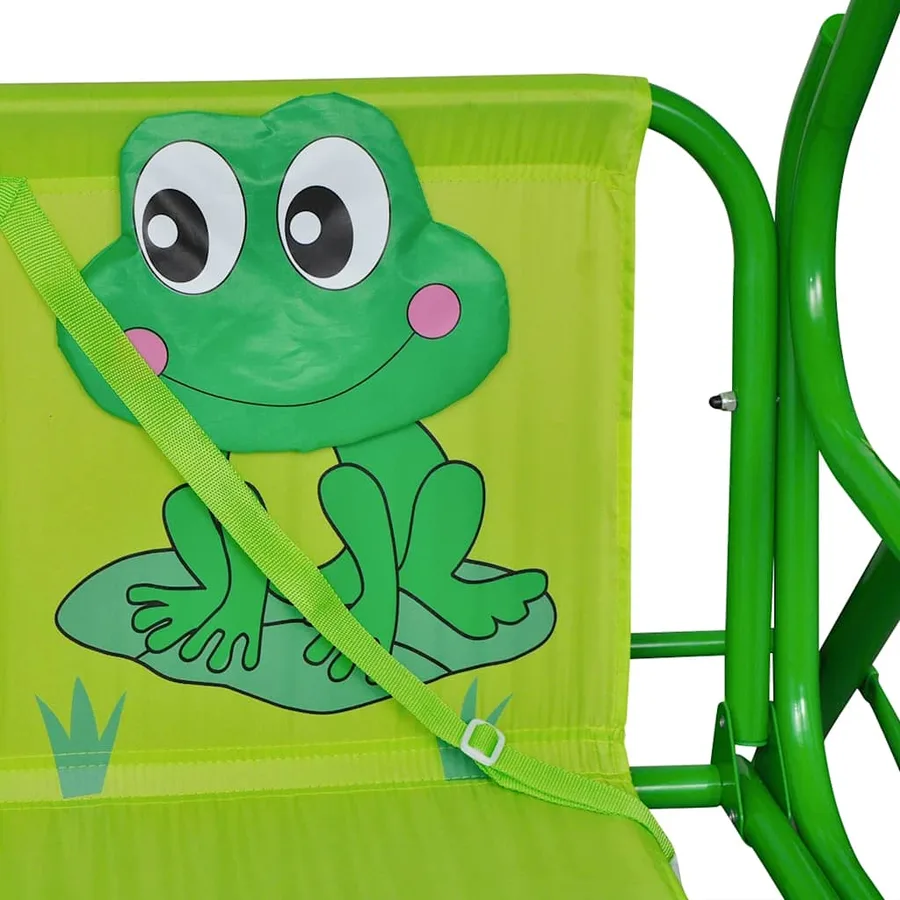 Siège balançoire pour enfants vert - 4