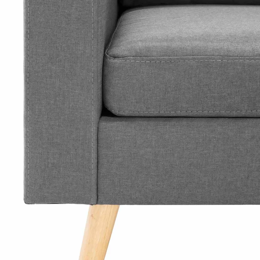 Fauteuil gris foncé tissu - 6