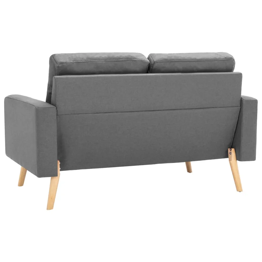 Ensemble de canapés 2 pcs Tissu Gris clair - 4