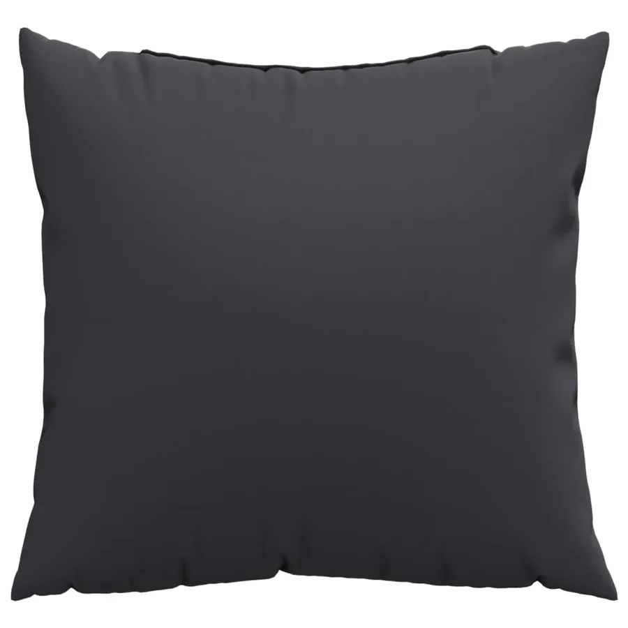 Coussins de canapé lot de 4 noir 40x40 cm tissu - 3