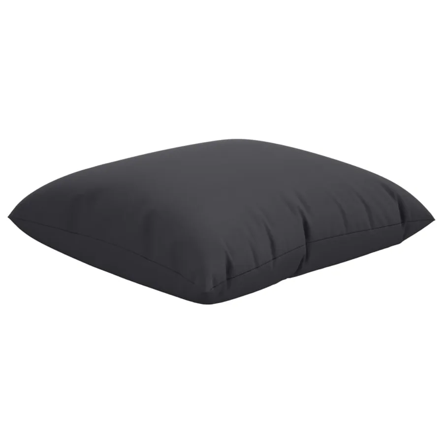 Coussins de canapé lot de 4 noir 40x40 cm tissu - 5