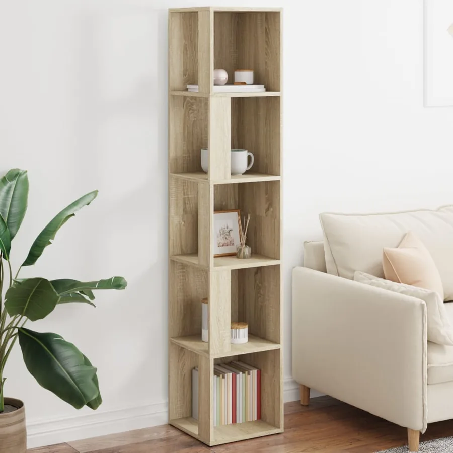 Armoire d'angle Chêne sonoma 33x33x164,5 cm Bois d'ingénierie