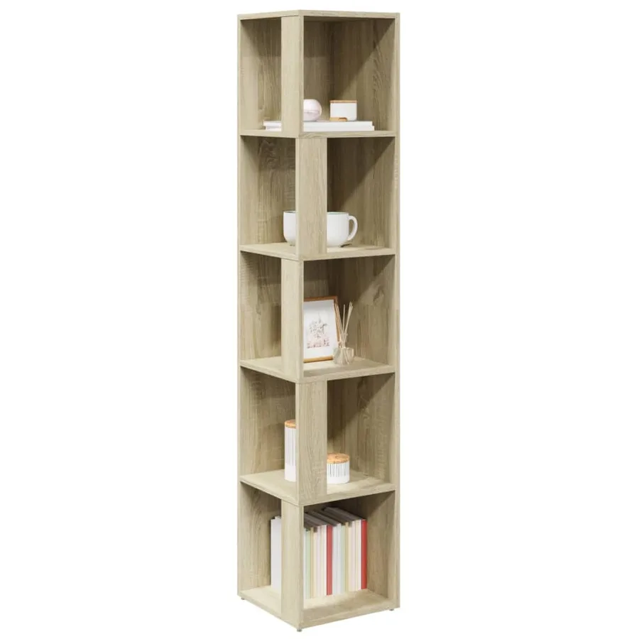 Armoire d'angle Chêne sonoma 33x33x164,5 cm Bois d'ingénierie - 6