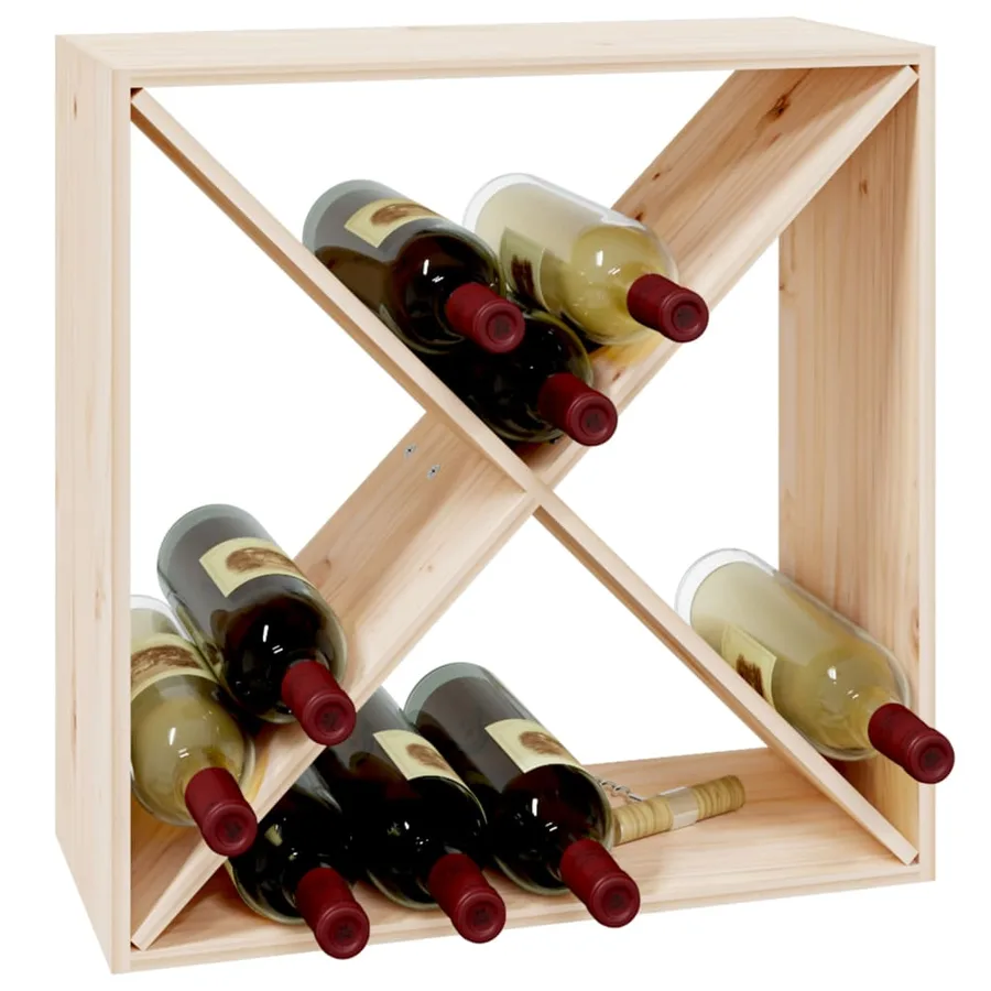 Armoire à vin 62x25x62 cm Bois de pin massif - 4