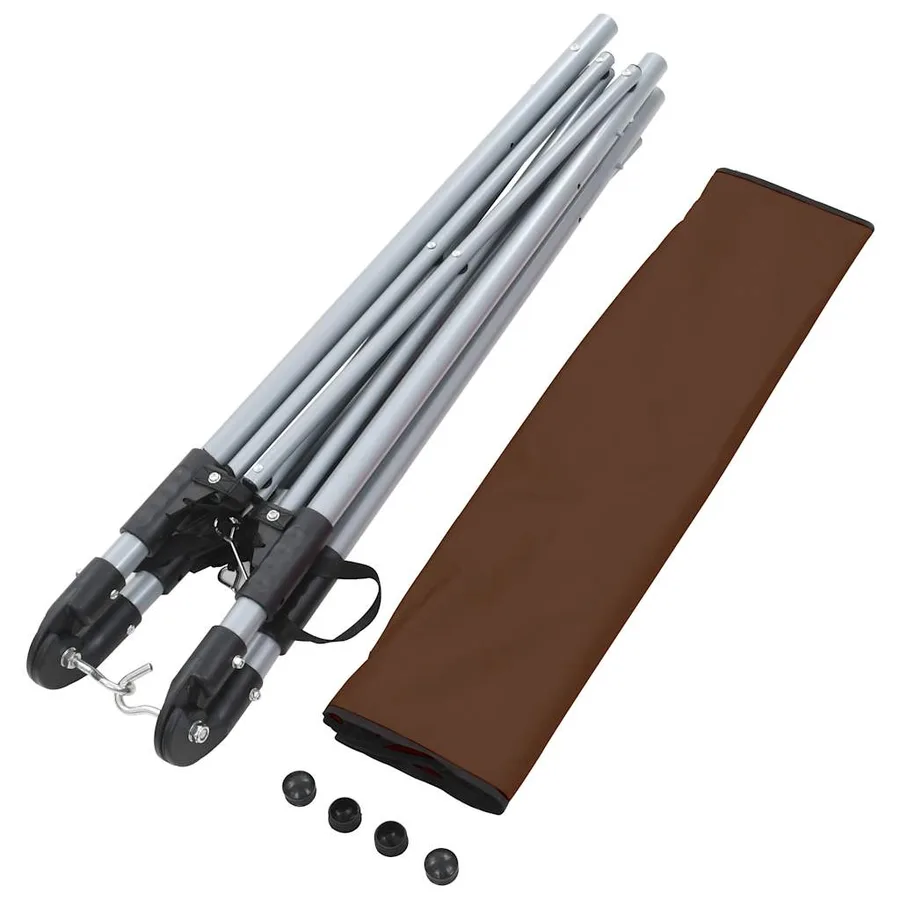 Hamac avec support pliable Marron - 9