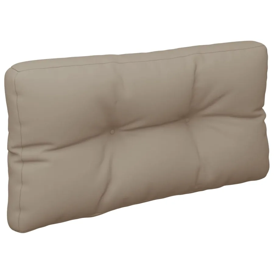 Coussin de palette taupe 80x40x12 cm tissu - 4