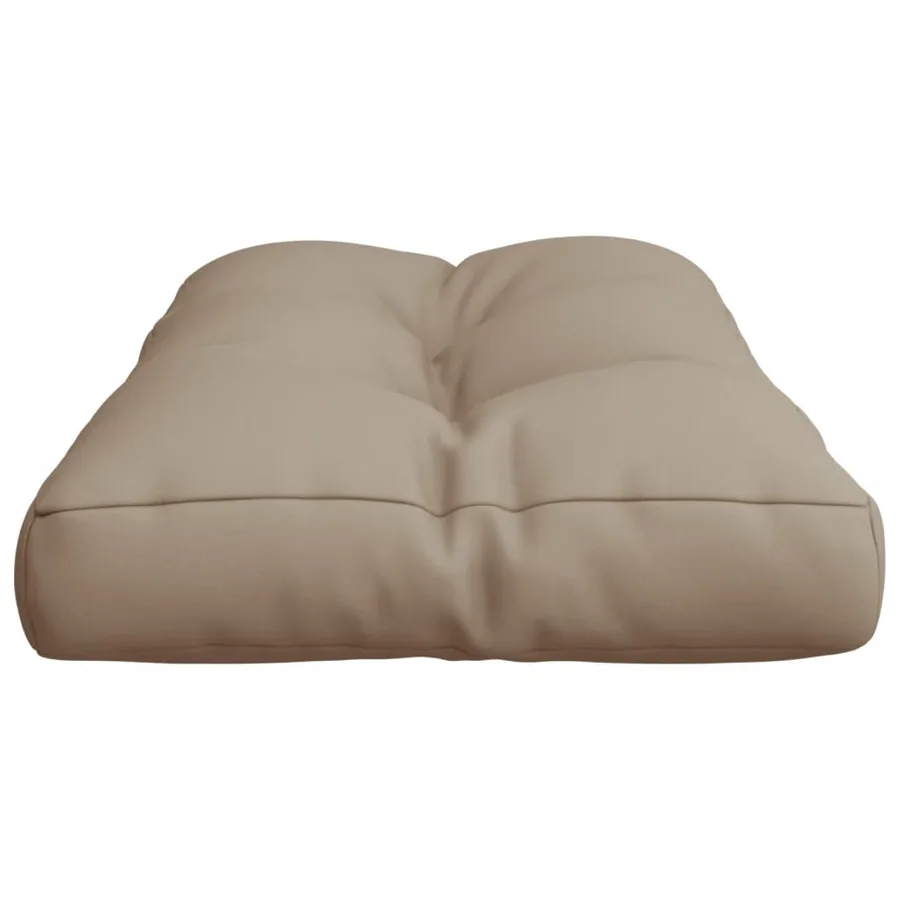 Coussin de palette taupe 80x40x12 cm tissu - 6