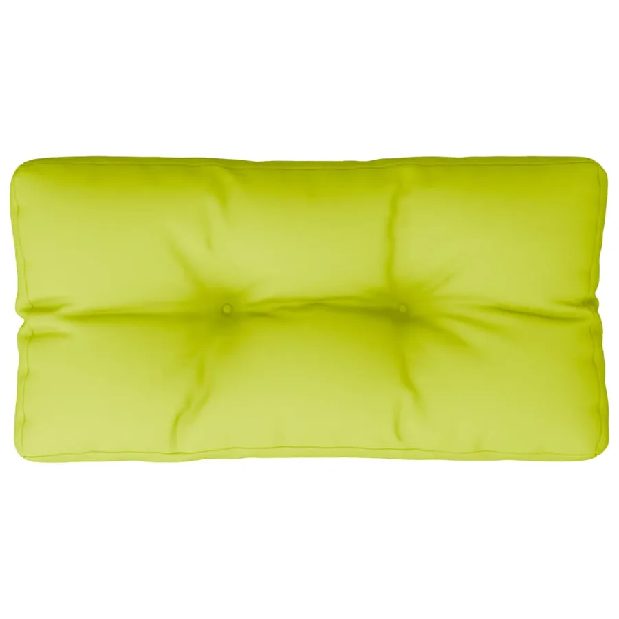 Coussin de palette vert vif 70x40x12 cm tissu - 2
