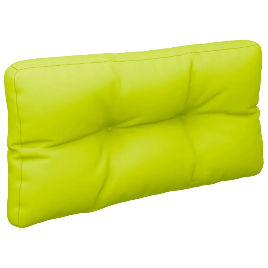 Coussin de palette vert vif 70x40x12 cm tissu - 4