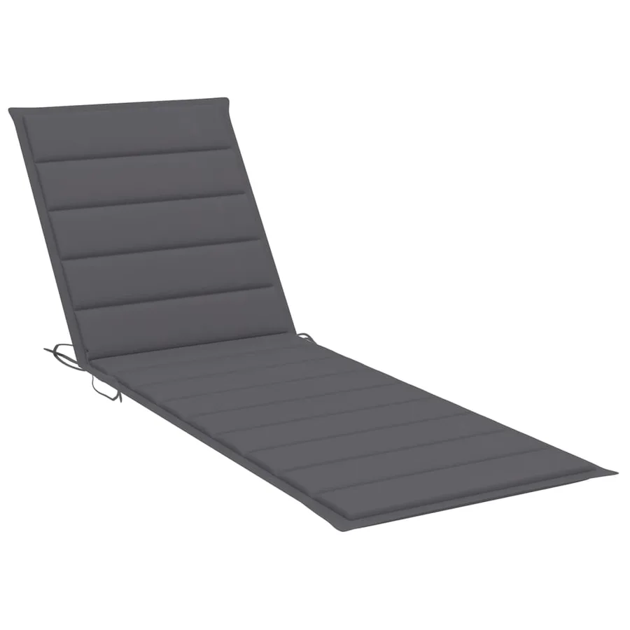 Chaise longue de jardin avec coussin Bois d'acacia solide - 14