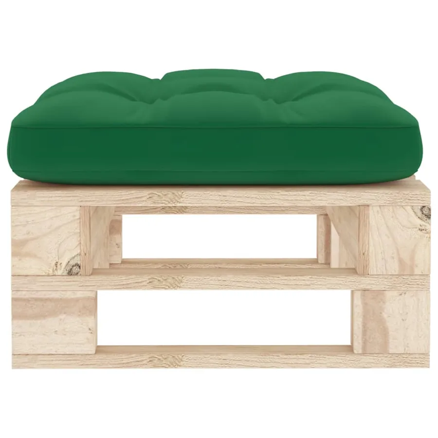 Pouf palette de jardin bois de pin imprégné - 3