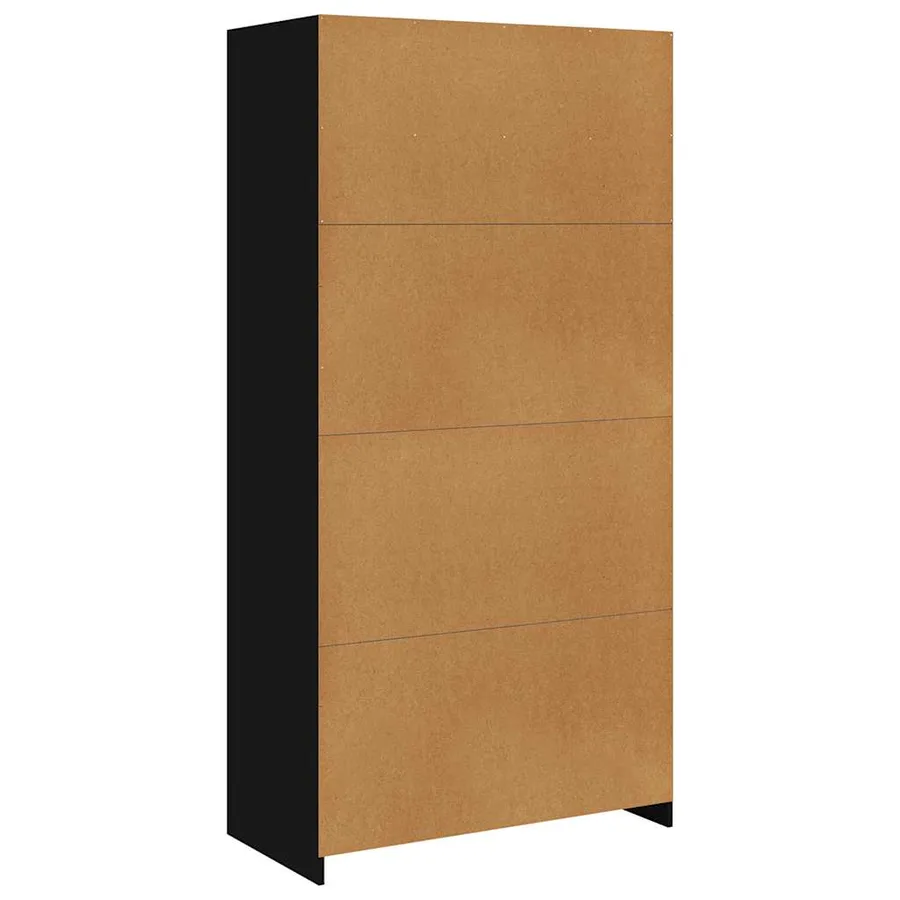Garde-robe Noir 100 x 50 x 200 cm Bois d'ingénierie - 6