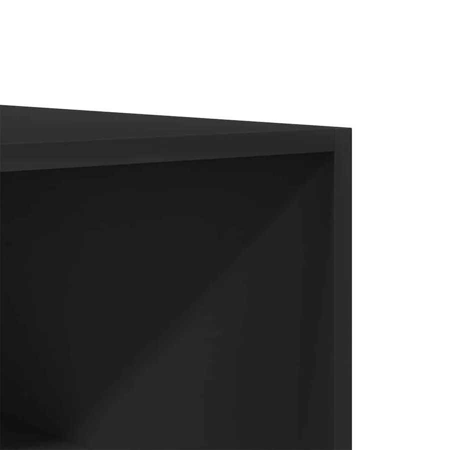 Garde-robe Noir 100 x 50 x 200 cm Bois d'ingénierie - 7