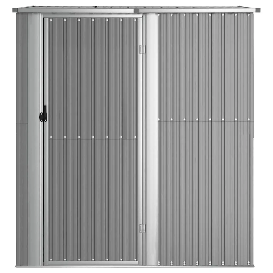 Abri de jardin Gris 180,5x97x209,5 cm Acier galvanisé - 3