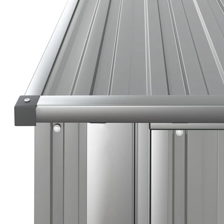 Abri de jardin Gris 180,5x97x209,5 cm Acier galvanisé - 6