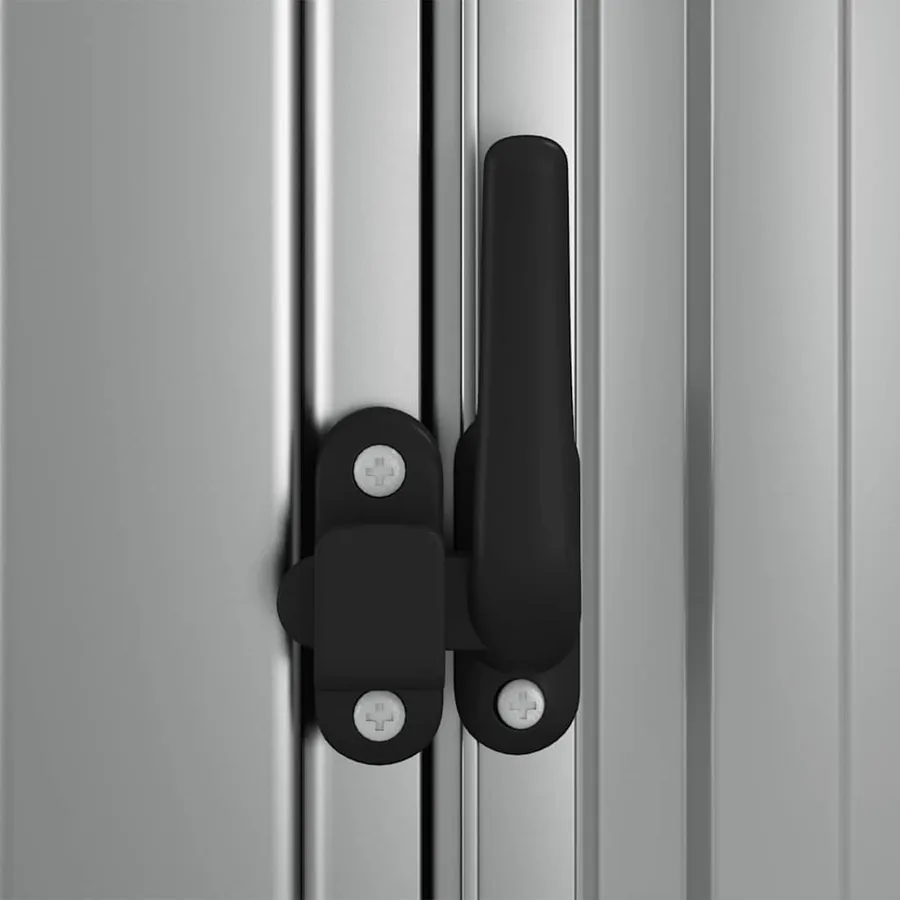 Abri de jardin Gris 180,5x97x209,5 cm Acier galvanisé - 7