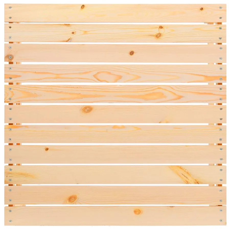 Salon de jardin 3 pcs avec coussins crème Bois de pin massif - 7