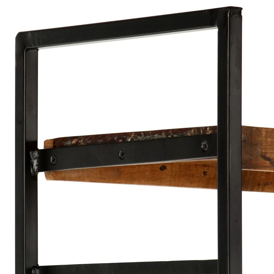 Bibliothèque 4 niveaux 80x30x180 cm Bois solide de récupération - 6