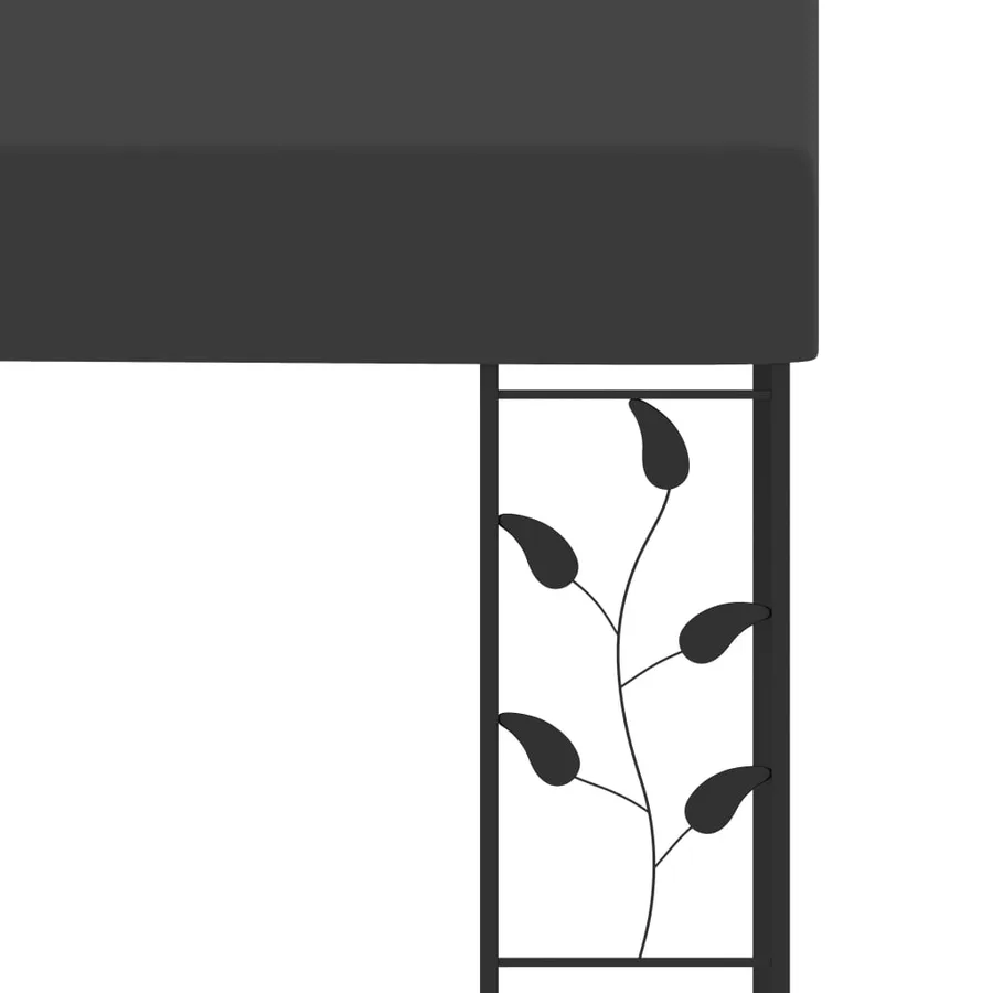 Belvédère à montage mural 3x3x2,5 m Anthracite - 5