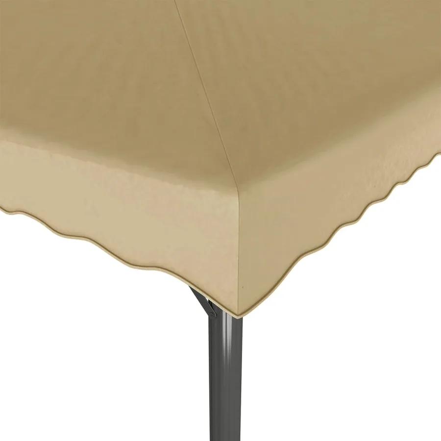 Chapiteau Taupe 3x3 m Aluminium et acier - 3