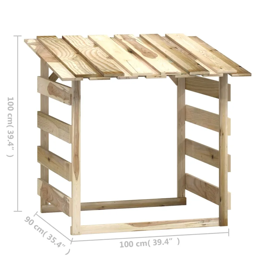 Pergolas avec toits 2 pcs 100x90x100 cm Bois de pin imprégné - 8