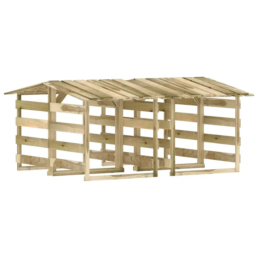 Pergolas avec toits 4 pcs 100x90x100 cm Bois de pin imprégné - 2