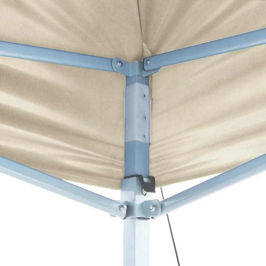 Tente pliable 3 x 6 m Blanc crème - 12