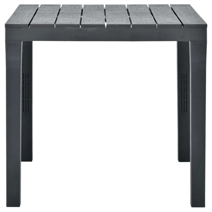 Table de jardin Anthracite 78x78x72 cm Plastique - 3