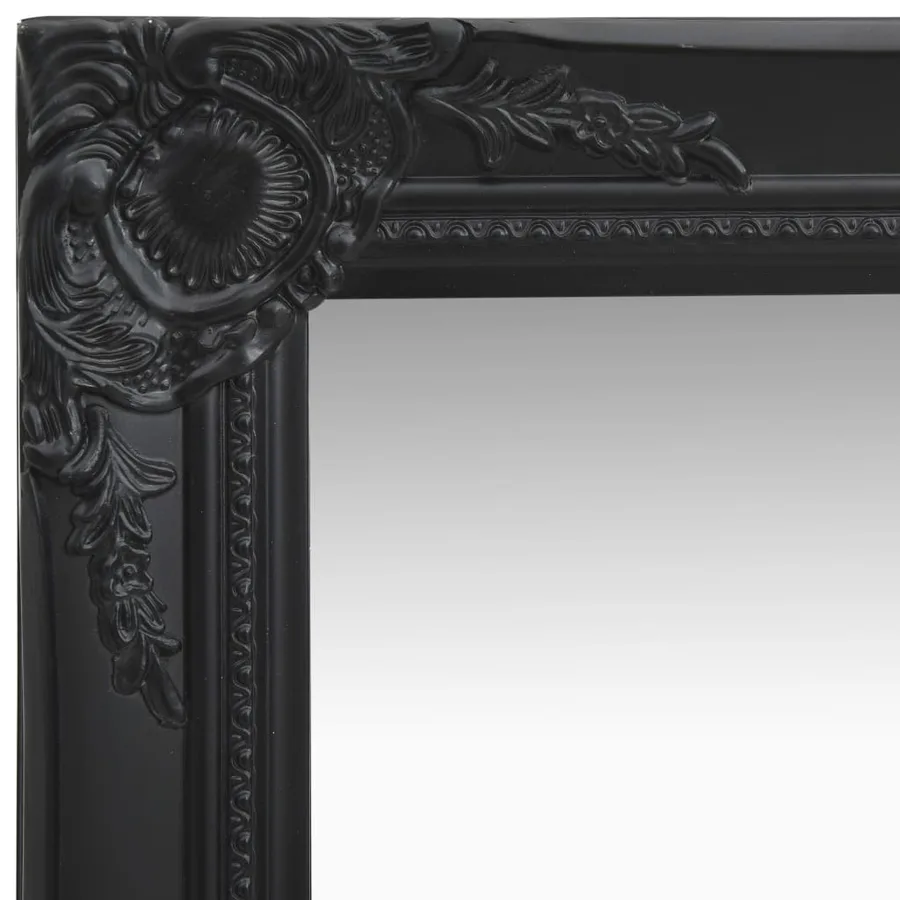 Miroir mural style baroque 40x40 cm noir - 3