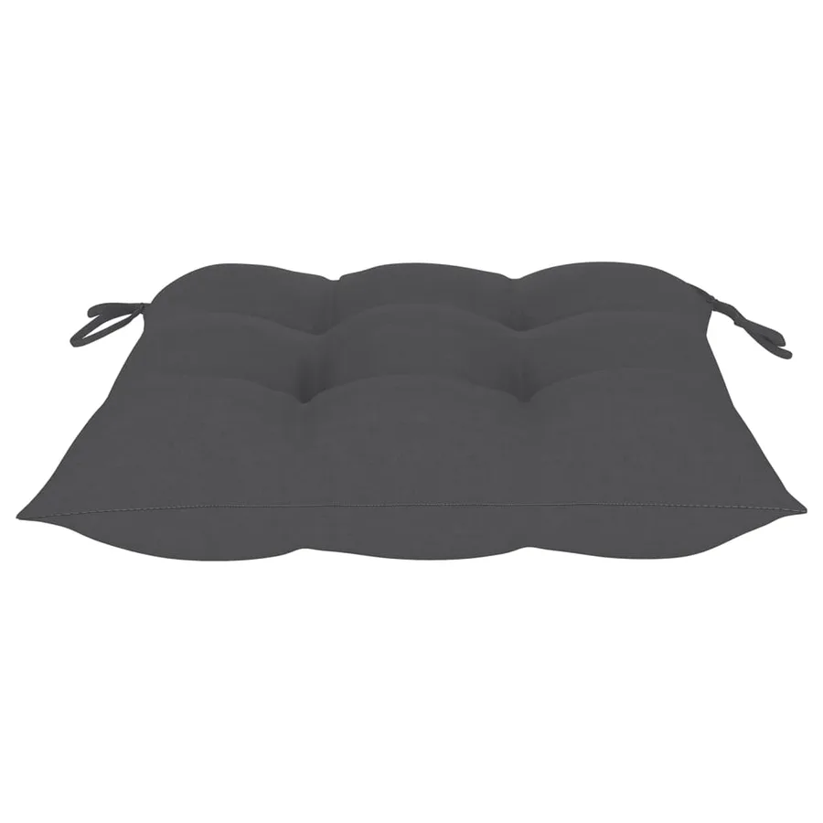 Chaises de jardin empilables avec coussins lot de 6 Teck solide - 10
