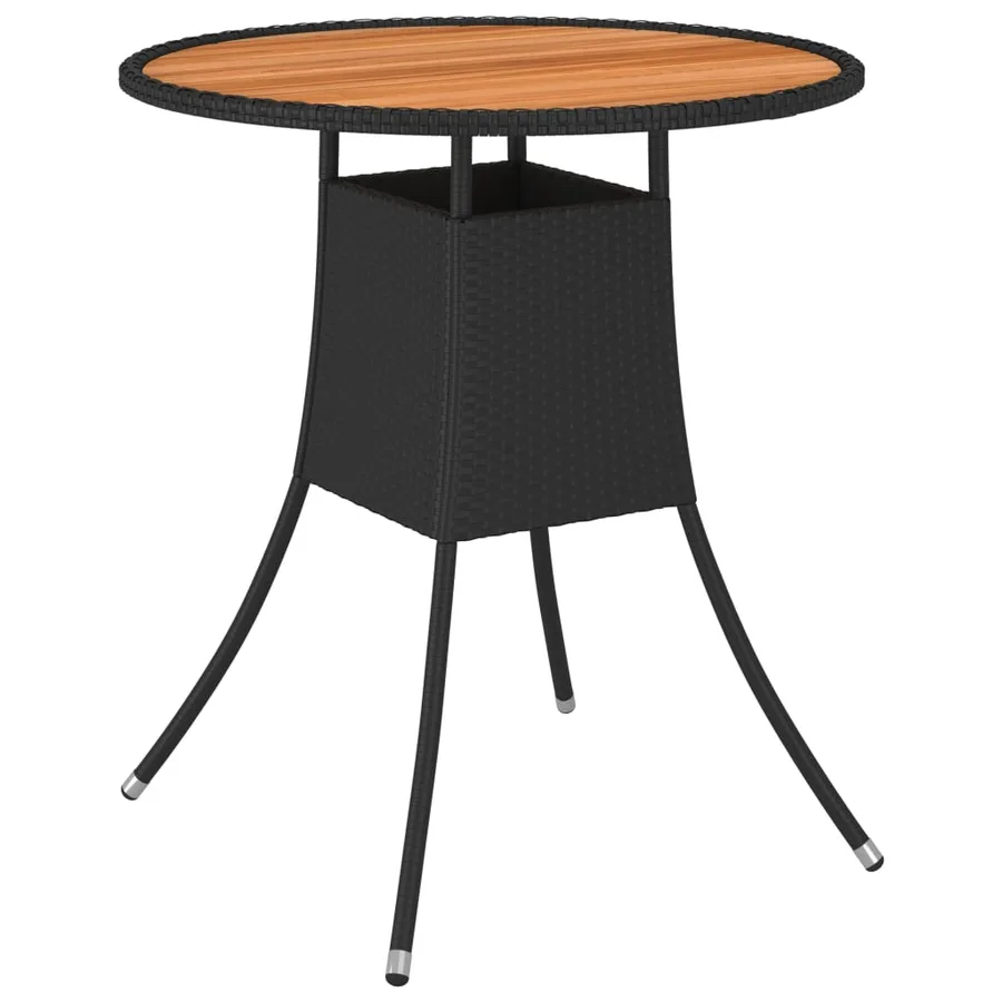 Salon de jardin 5 pcs avec coussins Résine tressée Noir - 8