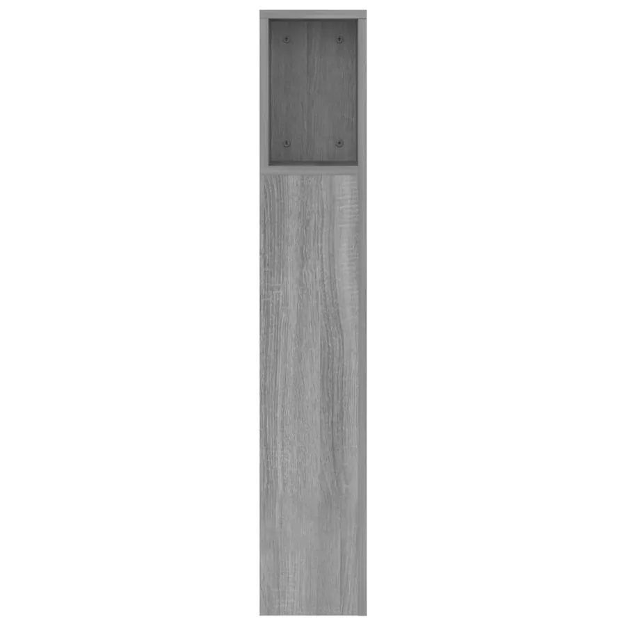 Armoire de tête de lit Sonoma gris 160x18,5x104,5 cm - 5