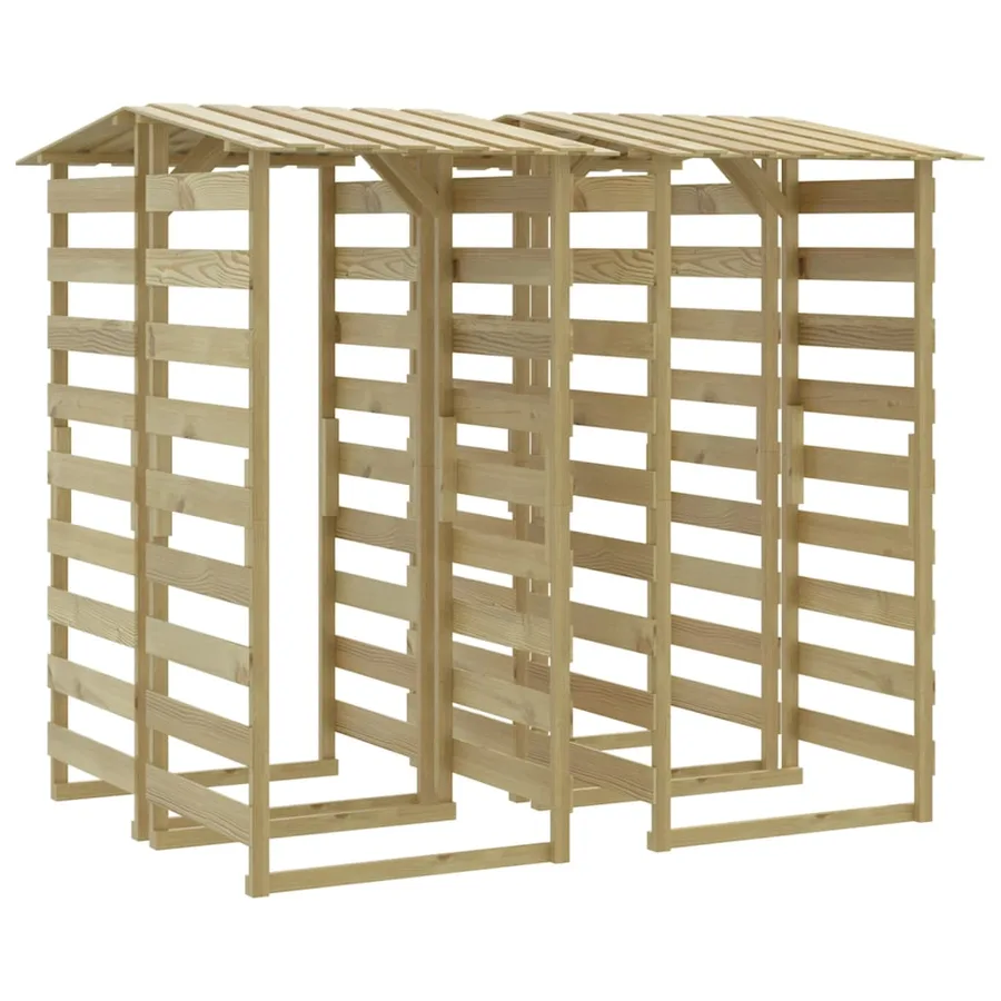 Pergolas avec toits 4 pcs 100x90x200 cm Bois de pin imprégné - 2