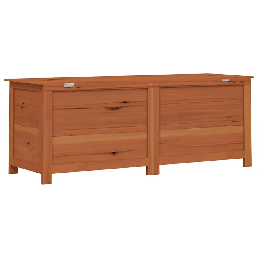 Boîte à coussins d'extérieur Marron 150x50x56 cm Sapin massif - 6