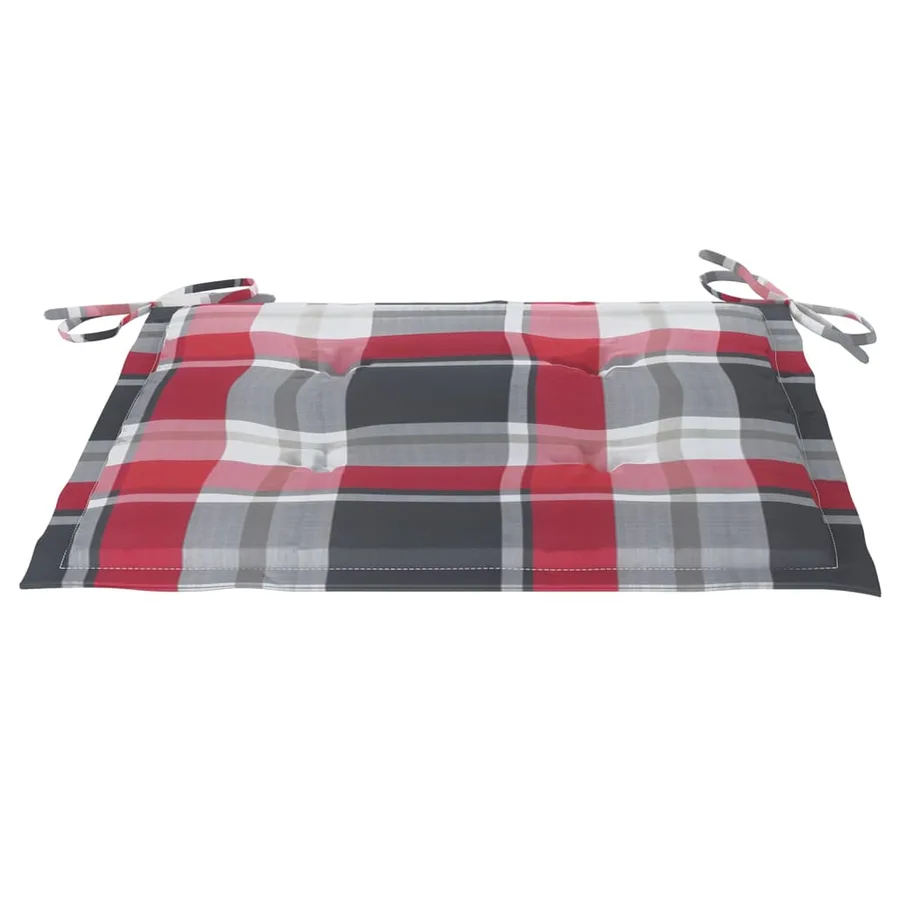 Chaises de jardin empilables avec coussins lot de 6 Teck solide - 26