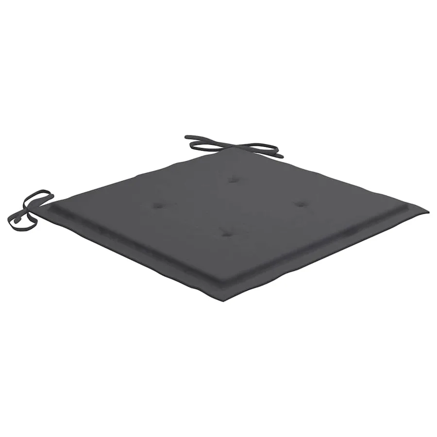 Chaises de jardin empilables avec coussins lot de 6 Teck solide - 8