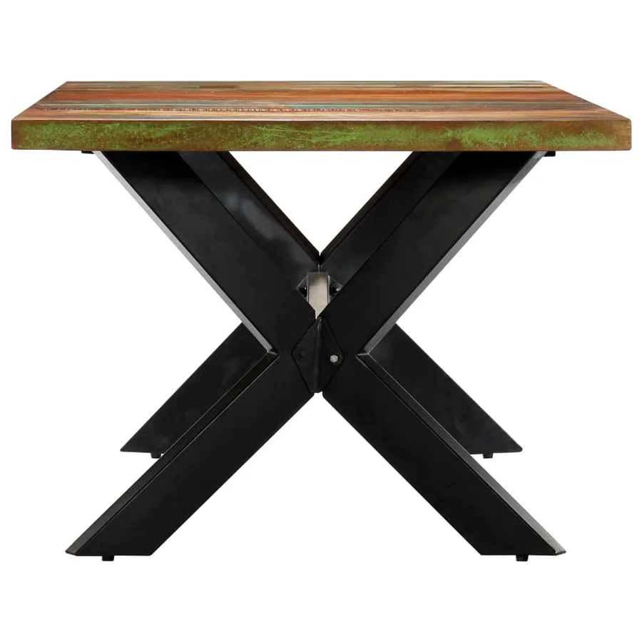 Table à manger 200x100x75 cm Bois de récupération solide - 3