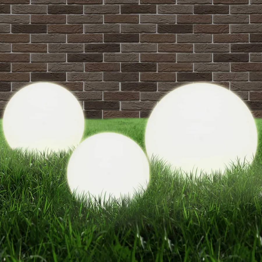 6 pcs Jeu de lampe boule à LED PMMA sphérique 20/30/40 cm - 2