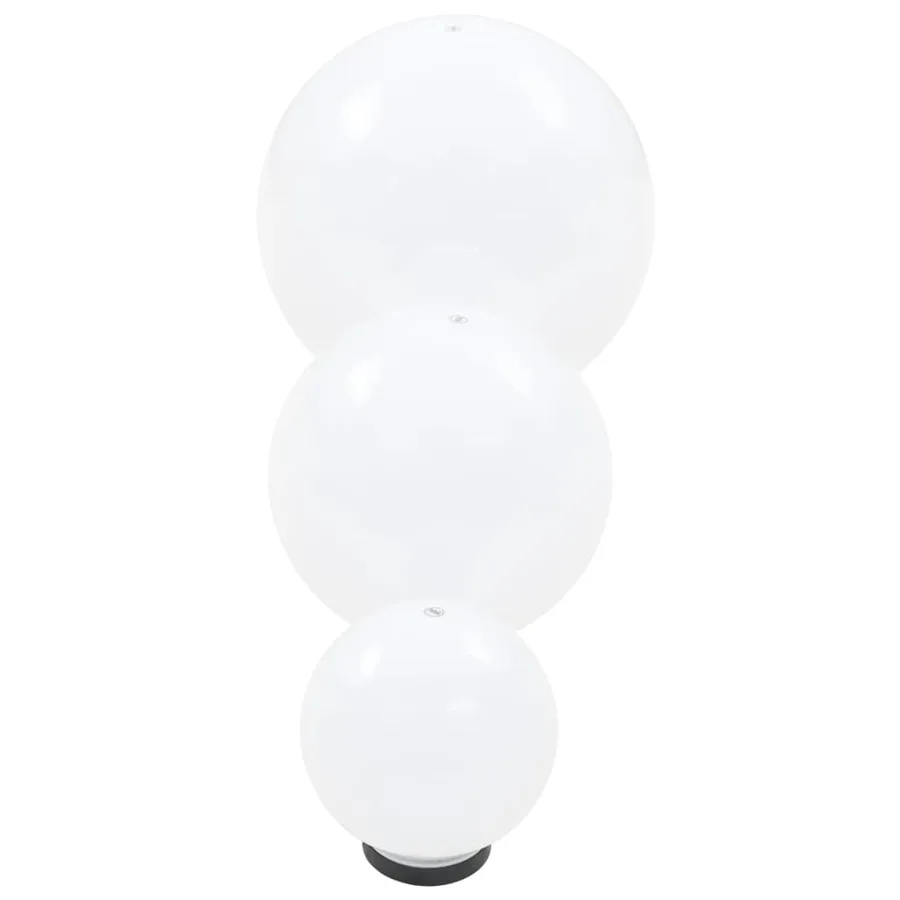 6 pcs Jeu de lampe boule à LED PMMA sphérique 20/30/40 cm - 5