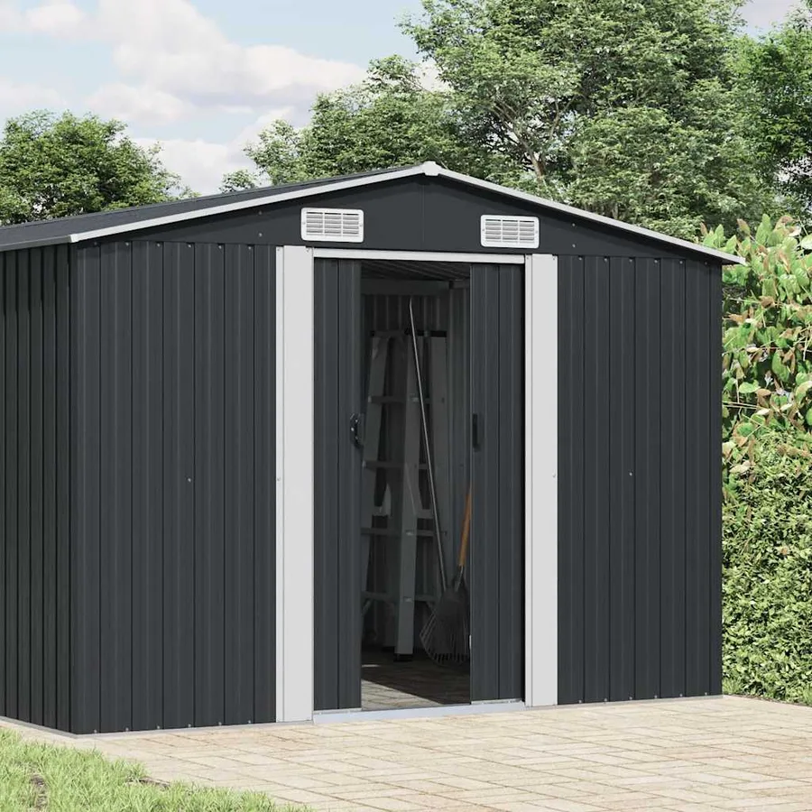 Abri de jardin Anthracite 257x779x181 cm Acier galvanisé - 2
