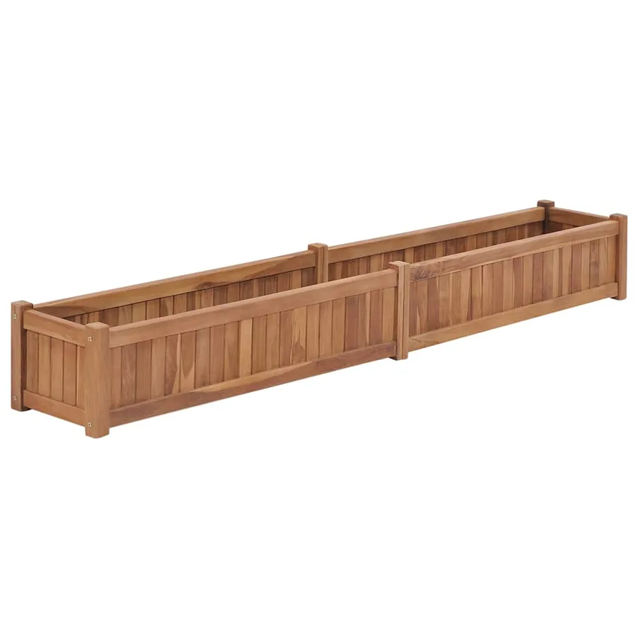 Lit surélevé 200x30x25 cm Bois de teck solide - 3