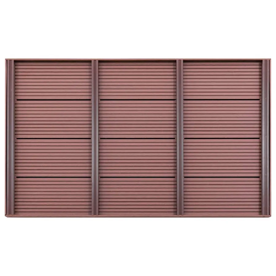 Élément de plancher pour douche solaire Marron 101x63x5,5cm WPC - 2
