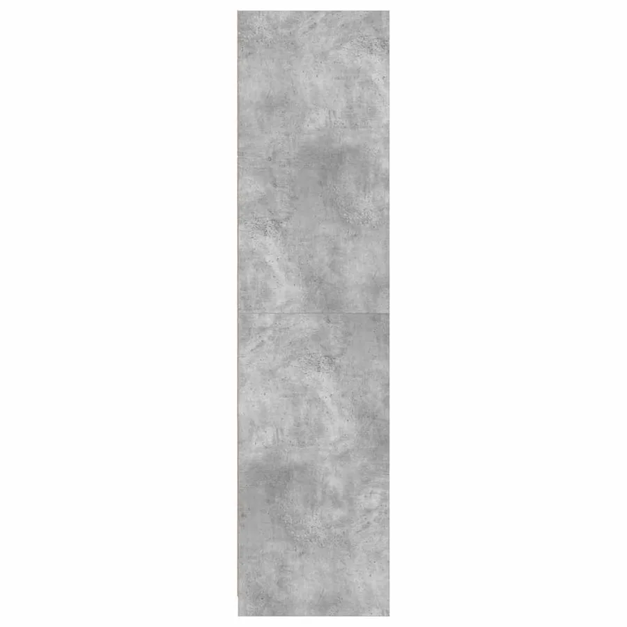 Garde-robe Gris béton 100x50x200 cm Bois d'ingénierie - 5