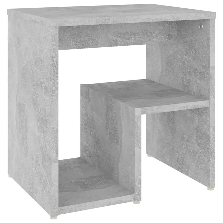 Tables de chevet 2 pcs gris béton 40x30x40 cm bois d'ingénierie - 4