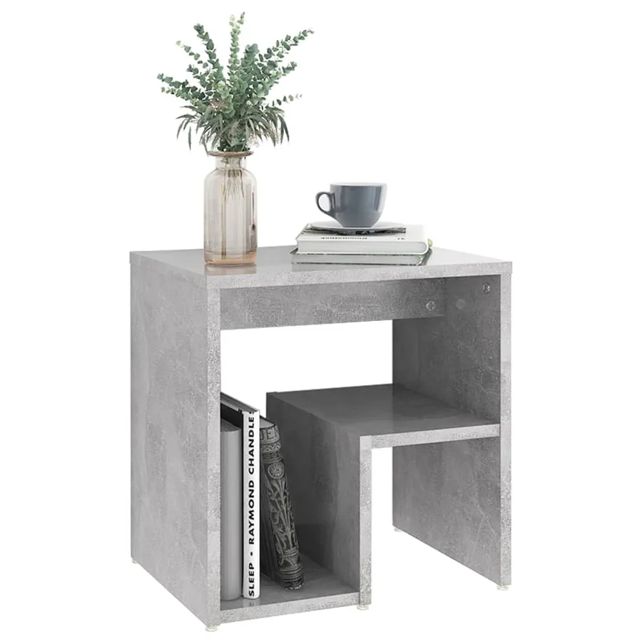 Tables de chevet 2 pcs gris béton 40x30x40 cm bois d'ingénierie - 7