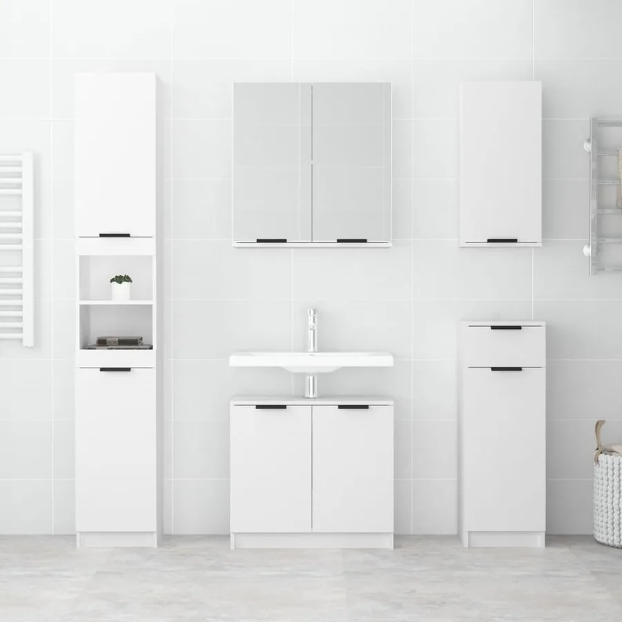Armoire de salle de bain murale Blanc 32x20x67 cm - 3