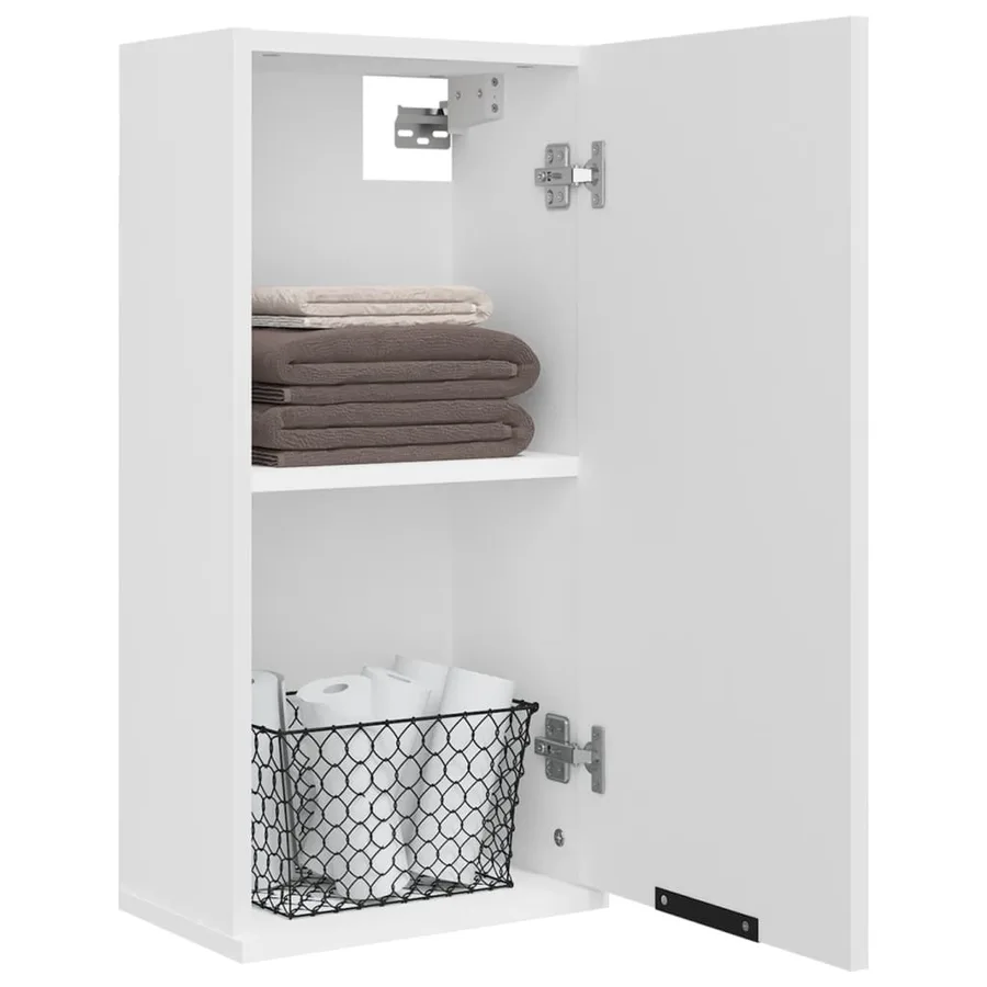 Armoire de salle de bain murale Blanc 32x20x67 cm - 5