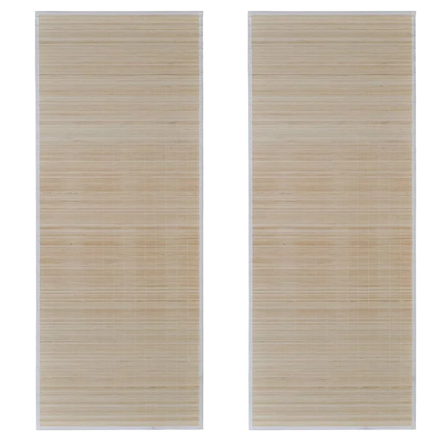 Tapis rectangulaires Bambou naturel 2 pcs 120x180 cm - 2
