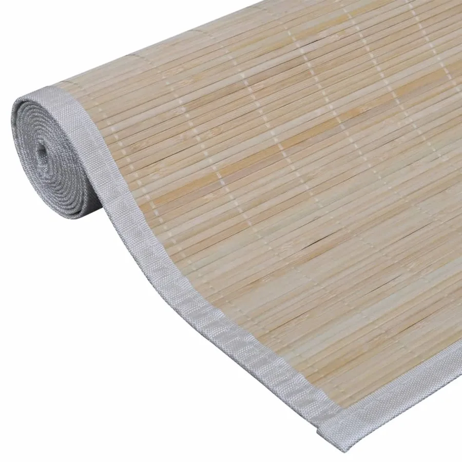 Tapis rectangulaires Bambou naturel 2 pcs 120x180 cm - 6